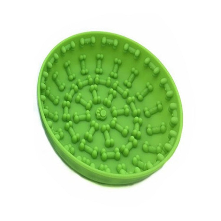 Accessible Silicone Pet Slow Food Bowl for Safer Feeding.