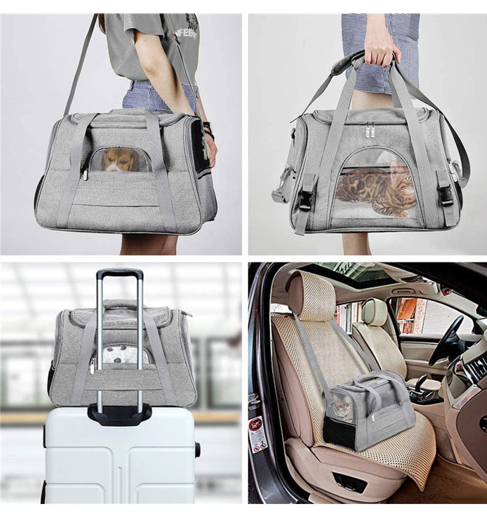 Multifunctional Pet Shoulder Bag: Comfortable, durable, spacious, secure, lightweight, convenient travel. Shop Now!