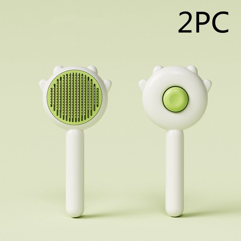 Versatile Pet Grooming Tool: Brush, Comb, Massager for Dogs and Cats. Promotes Health, Prevents Knots.