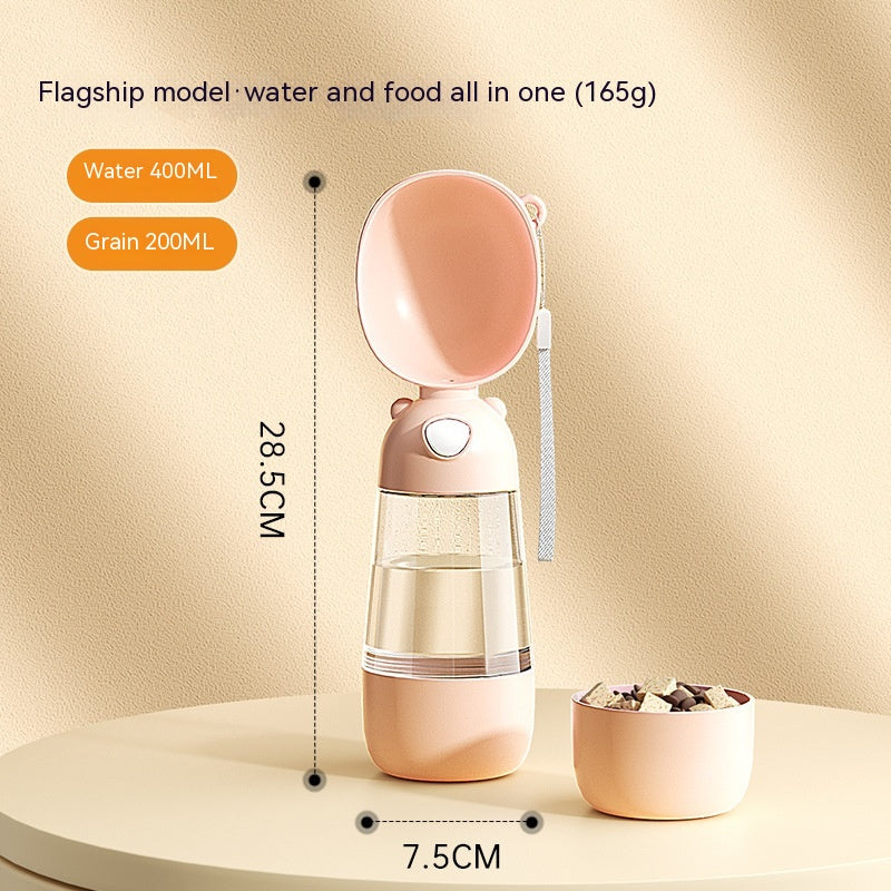 Portable Travel Pet Water & Food Dispenser