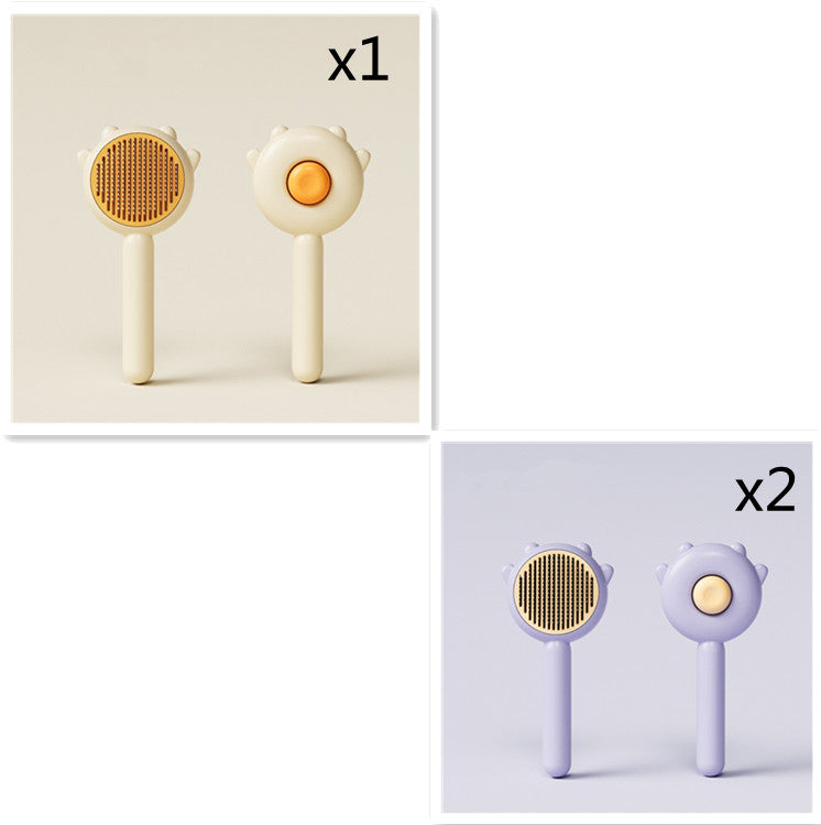 Versatile Pet Grooming Tool: Brush, Comb, Massager for Dogs and Cats. Promotes Health, Prevents Knots.