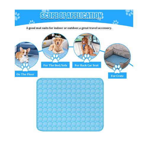 3-Layer Pet Cooling Mat: High-Quality, Ice Silk, Absorbent Cotton, Machine Washable, Portable, Versatile.Shop Now!