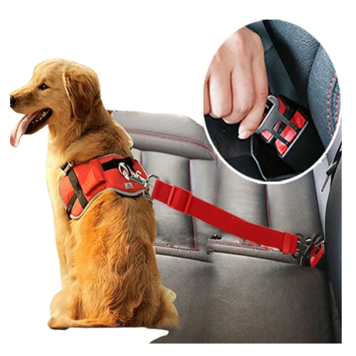 Car Seat Belt and Harness Safety Clip for Dogs. Shop Now!