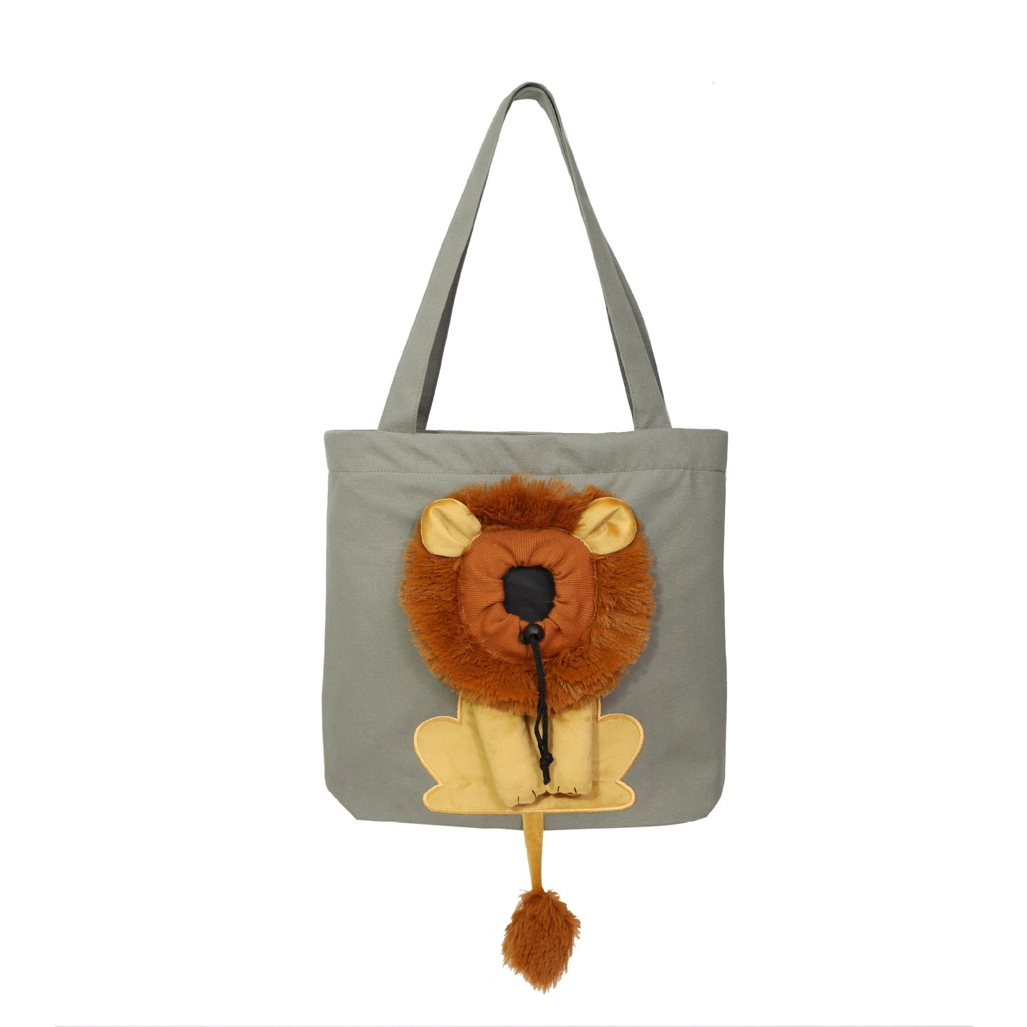 Lion Design Pet Carrier: Breathable, Adjustable, Hands-Free Sling Bag for Small Pets. Various Colors/Sizes.Shop Now!