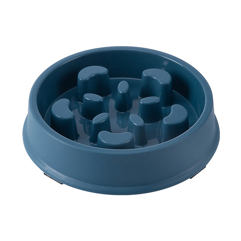 Choking prevention bowl for dogs & cats. Slow feeding solution in various colors. SEO: Pet bowl, slow feed, prevent choking, colorful, low bandwidth.