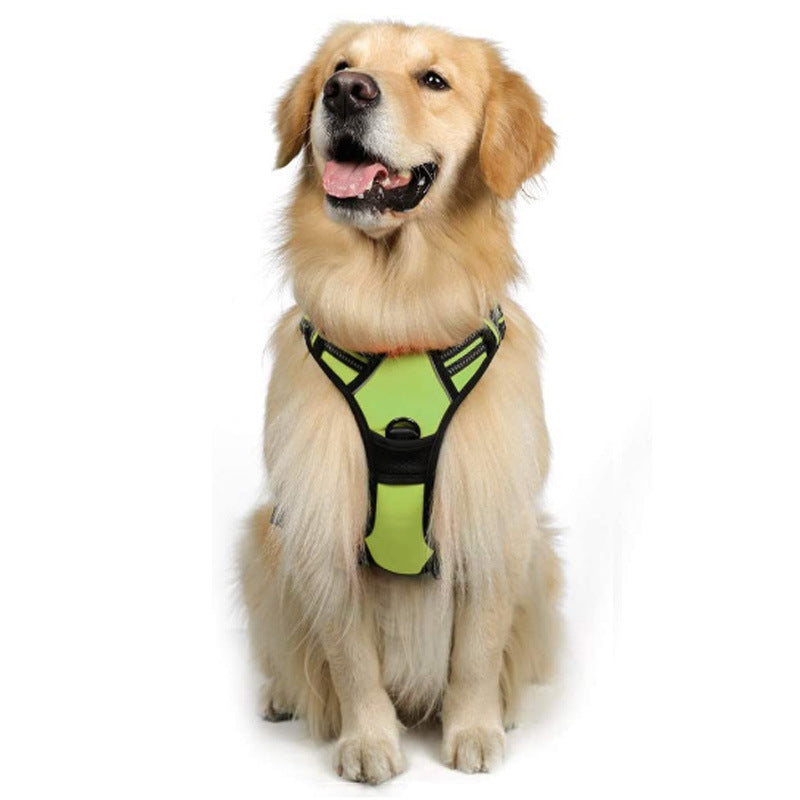 Large Dog Vest Leash: Nylon Chest Straps. Sizes S-XL in Multiple Colors. Adjustable for Various Dog Sizes. Shop Now!