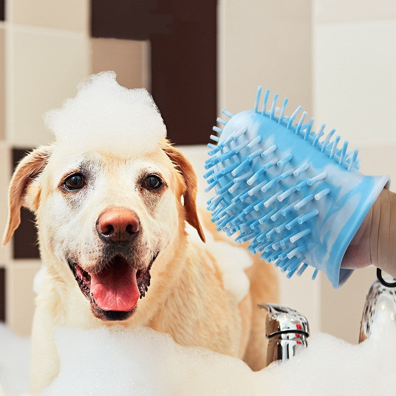 Discover our 2-in-1 Pet Paw Cleaner & Brush! Dual functionality for grooming needs. Portable, powerful silicone bristles ensure cleanliness & comfort. Say farewell to mess with ease