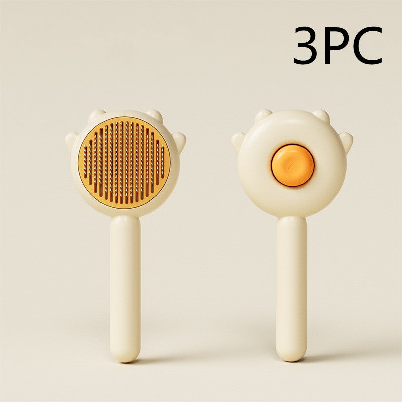 Versatile Pet Grooming Tool: Brush, Comb, Massager for Dogs and Cats. Promotes Health, Prevents Knots.