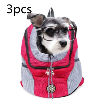 Convenient Portable Pet Backpack: Ultimate Dog Travel Bag. Safety, Comfort, Ventilation. Spacious, Durable, Stylish Carrier for Small to Medium Dogs.