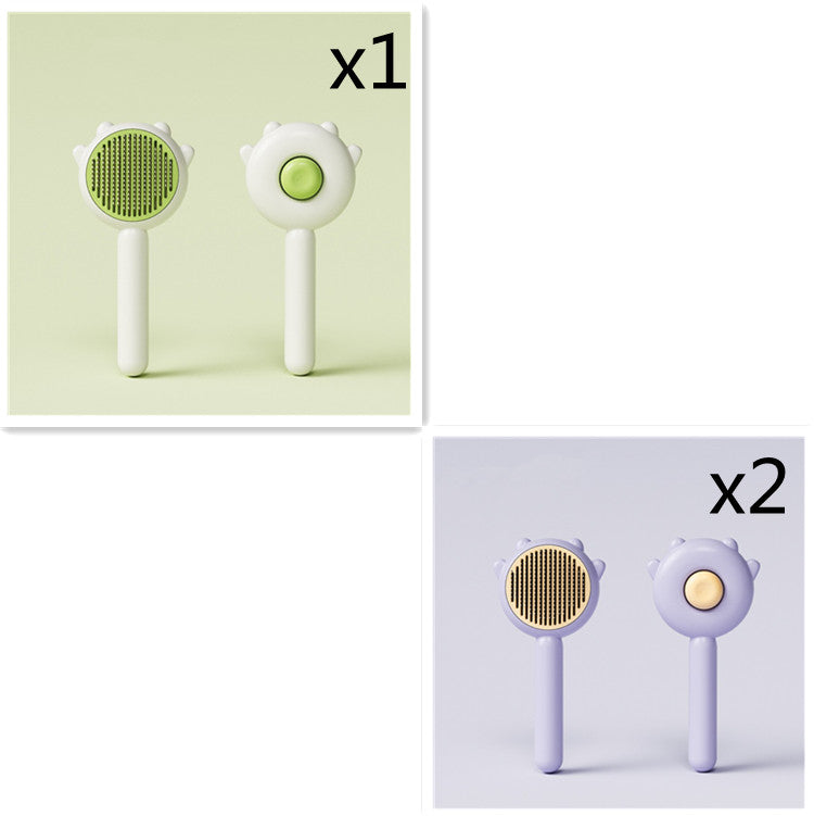 Versatile Pet Grooming Tool: Brush, Comb, Massager for Dogs and Cats. Promotes Health, Prevents Knots.
