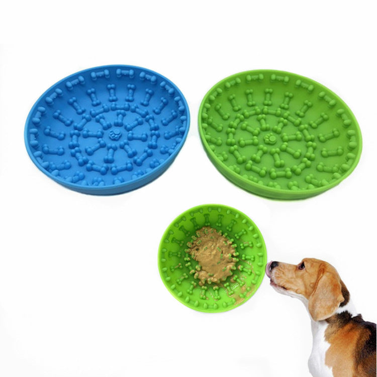 Accessible Silicone Pet Slow Food Bowl for Safer Feeding.