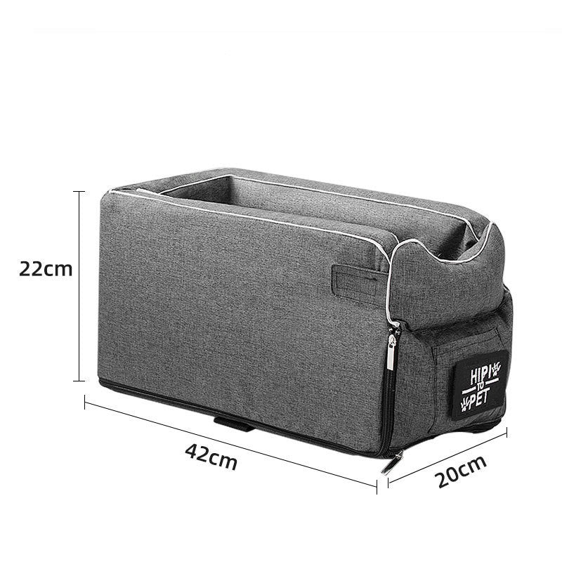 Pet Safety Car Seat: Protects Small Dogs & Cats During Travel. Minimize Collisions, Reduce Anxiety. Easy Access, Secure Buckle. Washable Material. Premium Comfort.