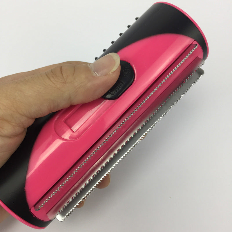 Essential pet grooming tool: Dog and Cat Comb and Lint Roller Brush ensure efficient hair removal and grooming.
