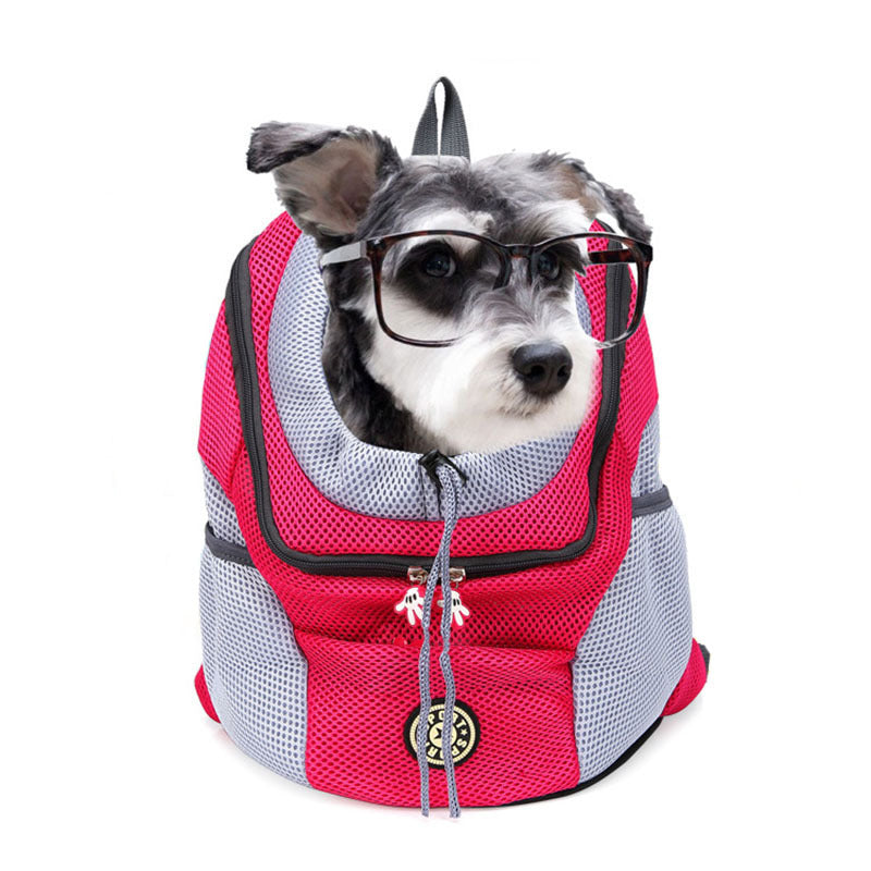 Convenient Portable Pet Backpack: Ultimate Dog Travel Bag. Safety, Comfort, Ventilation. Spacious, Durable, Stylish Carrier for Small to Medium Dogs.