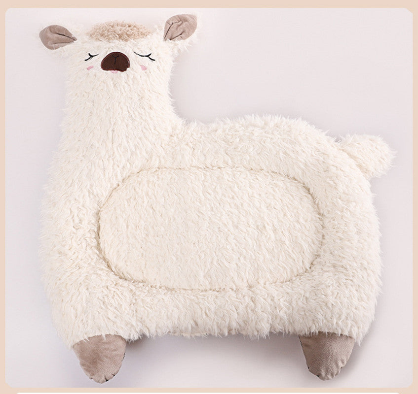 Alpaca Dog and Cat Plush Bed. Shop Now!