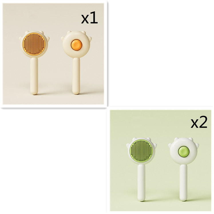 Versatile Pet Grooming Tool: Brush, Comb, Massager for Dogs and Cats. Promotes Health, Prevents Knots.
