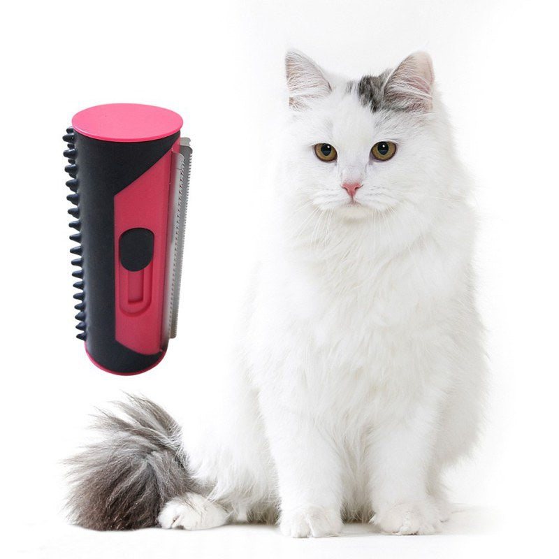 Essential pet grooming tool: Dog and Cat Comb and Lint Roller Brush ensure efficient hair removal and grooming.Shop Now!