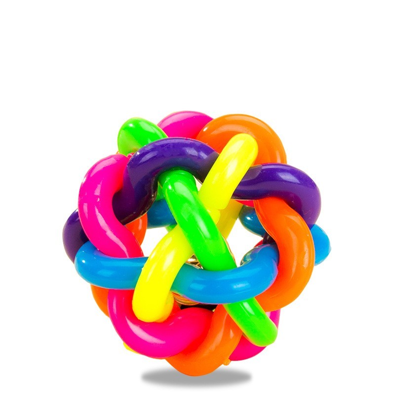 Elastic Rubber Dog Bell Interactive Pet Toy Essential