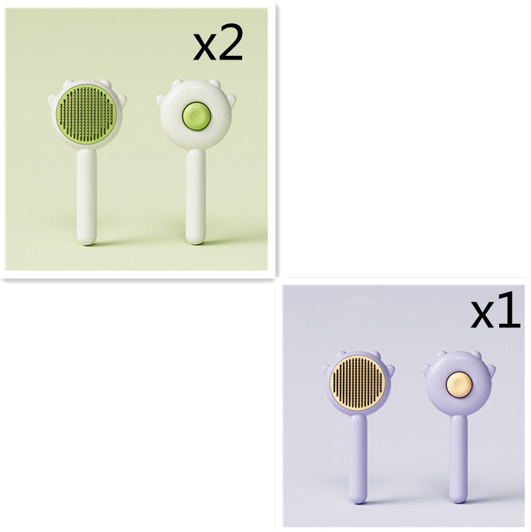 Versatile Pet Grooming Tool: Brush, Comb, Massager for Dogs and Cats. Promotes Health, Prevents Knots.
