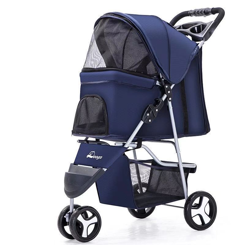 Compact, Foldable Pet Stroller: Easy Travel for Dogs & Cats - Lightweight Design.Shop Now!