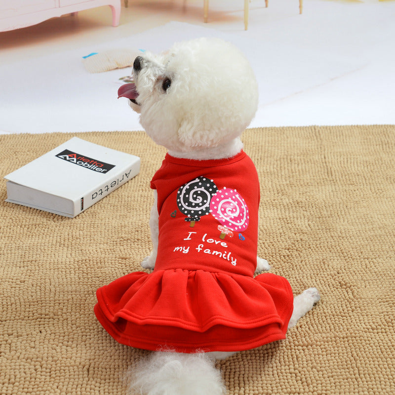 Princess Teddy Dog Dress: Soft Fleece, Regal Charm, Cozy, Special Occasions, Luxury Apparel, Canine Fashion,Shop Now!