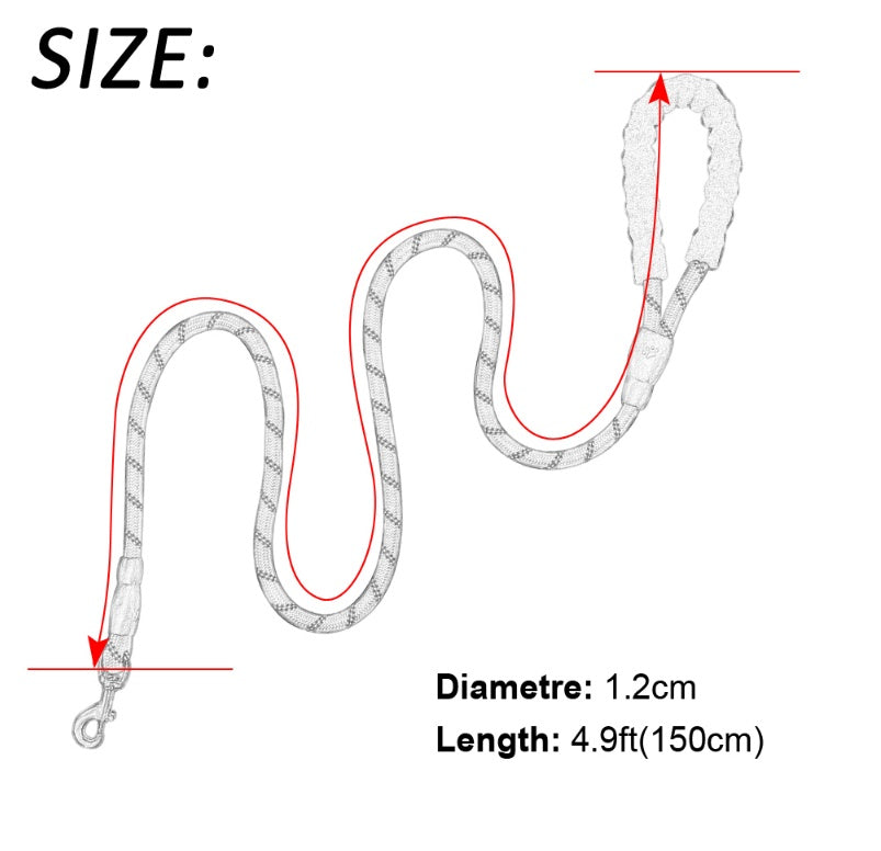 Effortless dog walking with Foam Handled Reflective Nylon Leash. Secure, durable, anti-slip handle. Invest in comfort! Shop Now!