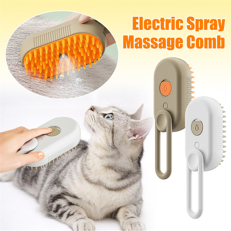 Steam Pet Brush: Unique Spray, High-Quality, USB Rechargeable, Ergonomic Design, Multifunctional Application.Shop Now!