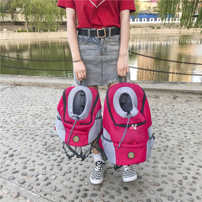 Convenient Portable Pet Backpack: Ultimate Dog Travel Bag. Safety, Comfort, Ventilation. Spacious, Durable, Stylish Carrier for Small to Medium Dogs.Shop nOw!