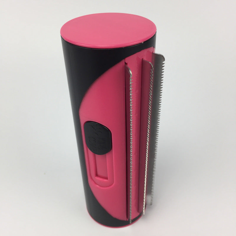 Essential pet grooming tool: Dog and Cat Comb and Lint Roller Brush ensure efficient hair removal and grooming.