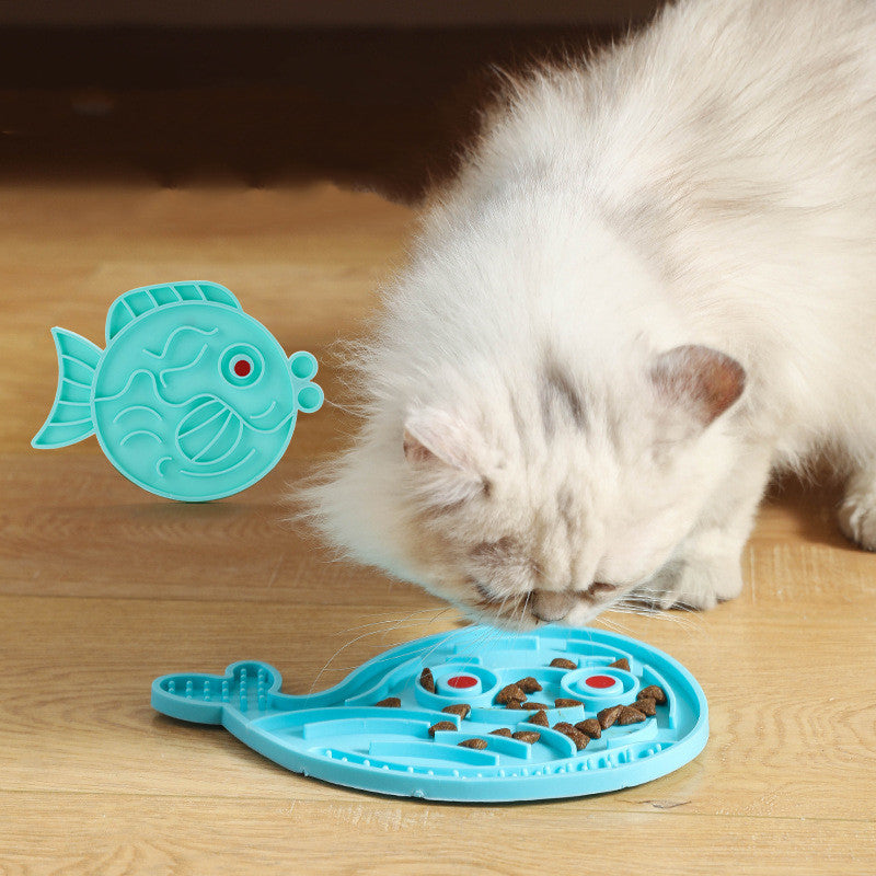 Safe Slow Feeding Pet Bowl - TPR Material, Fashionable Colors, Prevent Choking, Stylish Design