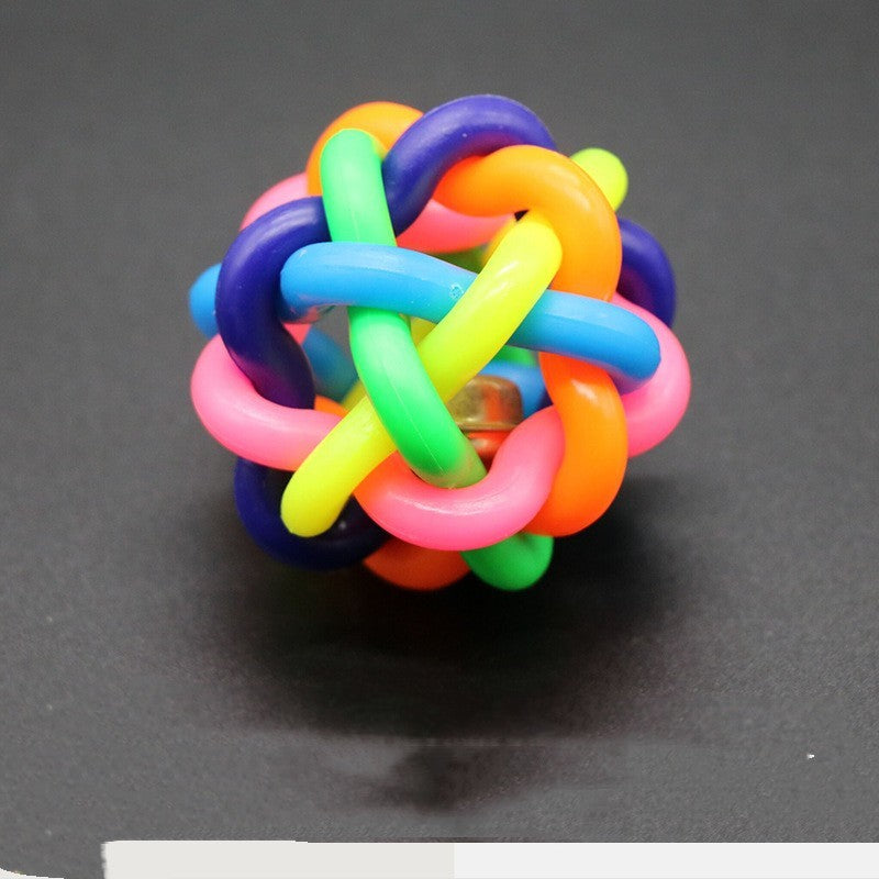 Elastic Rubber Dog Bell Interactive Pet Toy Essential