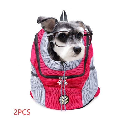 Convenient Portable Pet Backpack: Ultimate Dog Travel Bag. Safety, Comfort, Ventilation. Spacious, Durable, Stylish Carrier for Small to Medium Dogs.