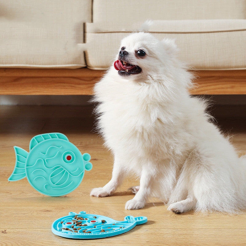 Safe Slow Feeding Pet Bowl - TPR Material, Fashionable Colors, Prevent Choking, Stylish Design