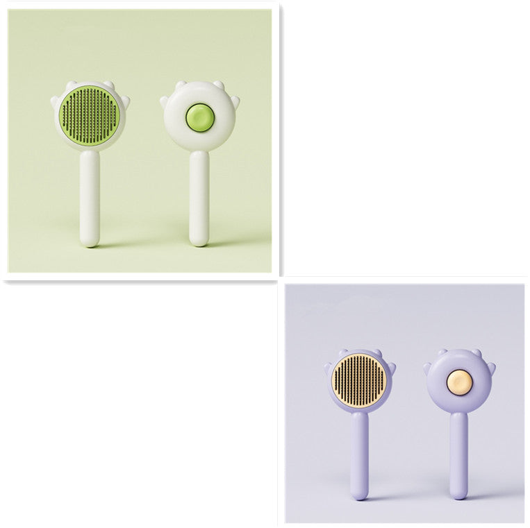 Versatile Pet Grooming Tool: Brush, Comb, Massager for Dogs and Cats. Promotes Health, Prevents Knots.
