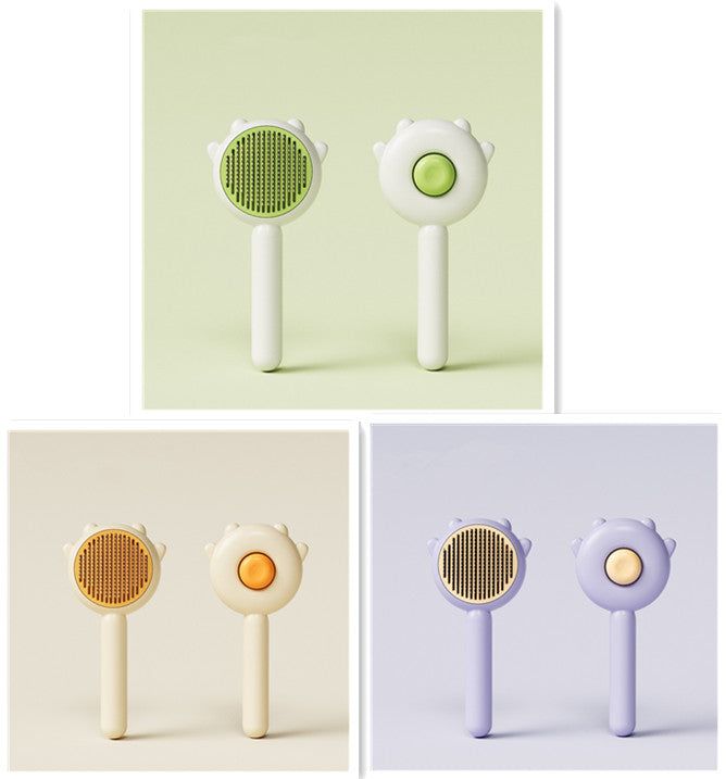 Versatile Pet Grooming Tool: Brush, Comb, Massager for Dogs and Cats. Promotes Health, Prevents Knots.