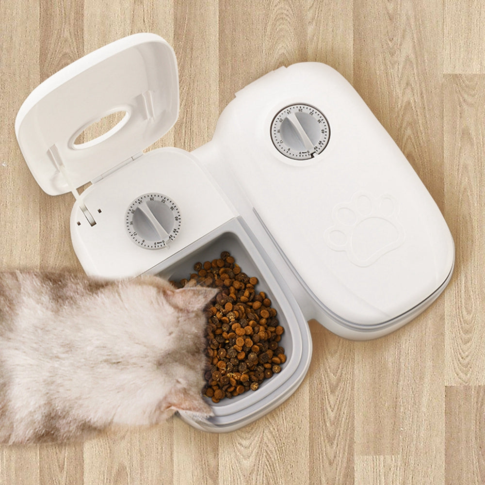 Convenient Automatic Pet Food & Water Dispenser Timer. 