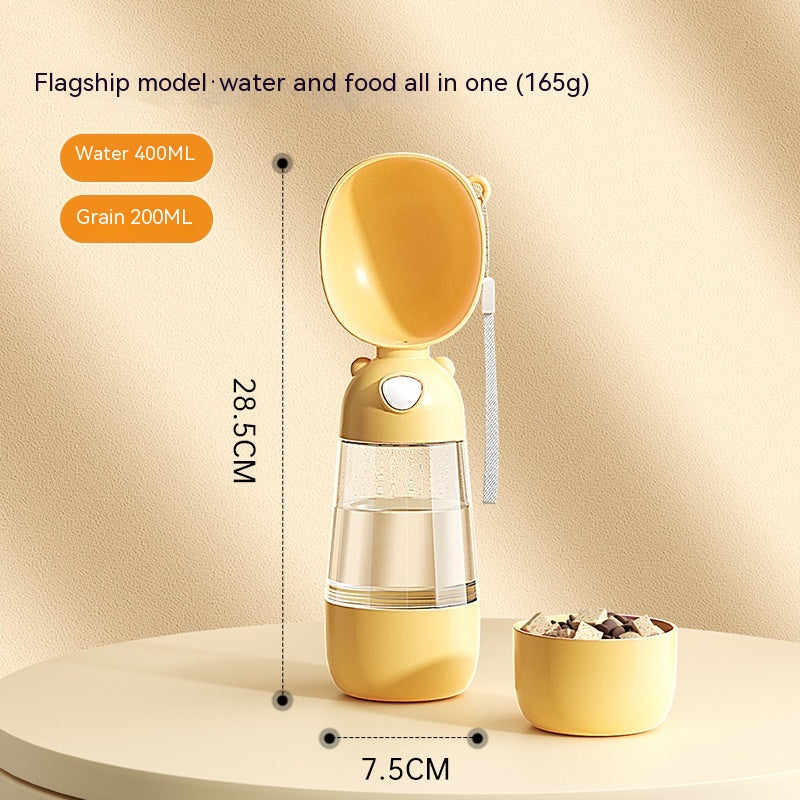 Portable pet water dispenser for hydration on-the-go. Crafted from safe materials. Ideal for outdoor use.Shop Now!