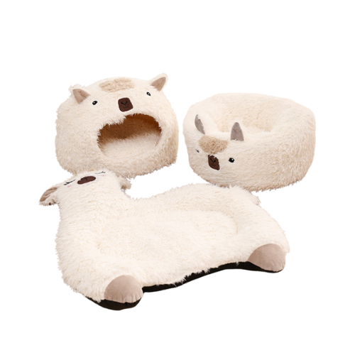 Alpaca Dog and Cat Plush Bed. Shop Now!