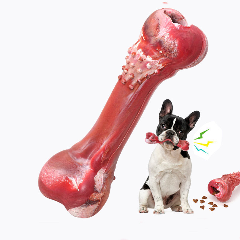 Dog Chewing Stimulation Dog Bone Toy with Sound