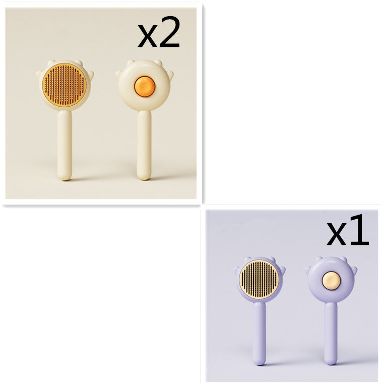 Versatile Pet Grooming Tool: Brush, Comb, Massager for Dogs and Cats. Promotes Health, Prevents Knots.