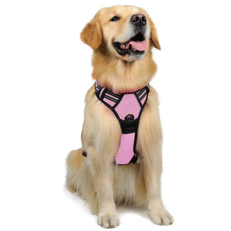 Large Dog Vest Leash: Nylon Chest Straps. Sizes S-XL in Multiple Colors. Adjustable for Various Dog Sizes. Shop Now!