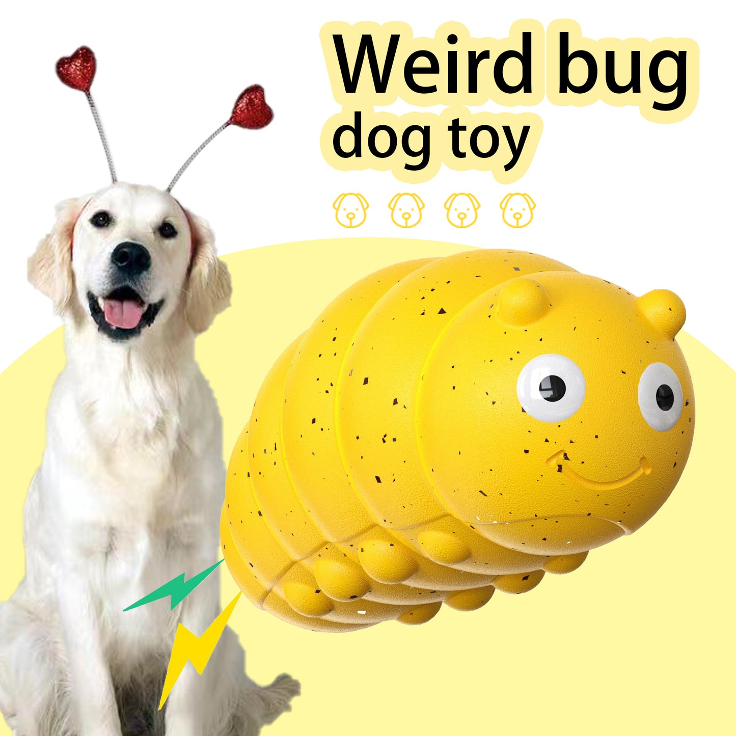 Discover our Barking Bug Teething Toy! Engaging, durable, soothing. Perfect for teething pups. Shop now!"
