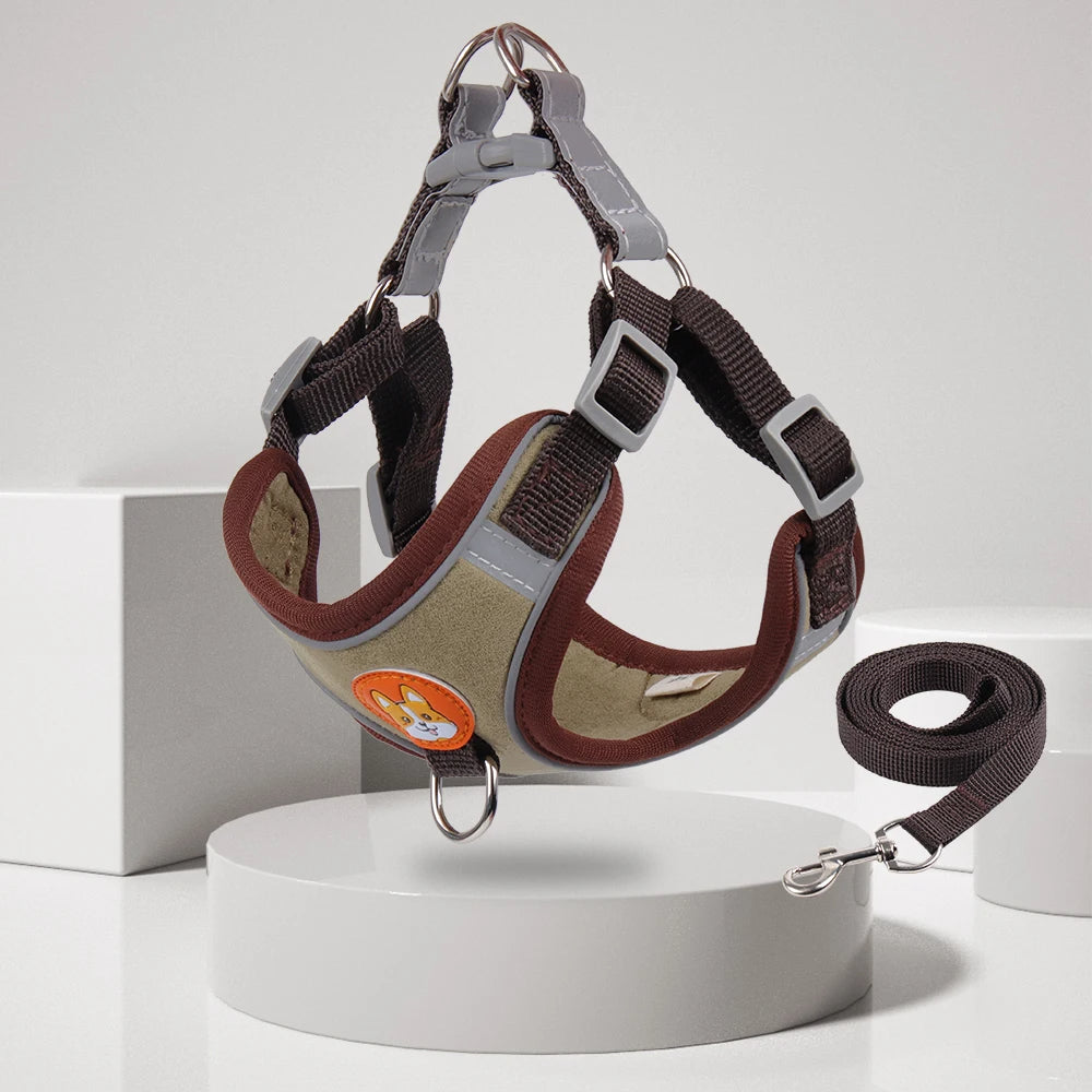 Introducing No Pull Dog Harness Vest for Small Dogs & Puppies. Lightweight, Escape-Proof Design. Reflective Strips for Safety.Shop Now!