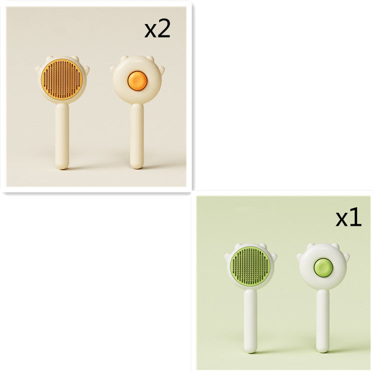 Versatile Pet Grooming Tool: Brush, Comb, Massager for Dogs and Cats. Promotes Health, Prevents Knots.