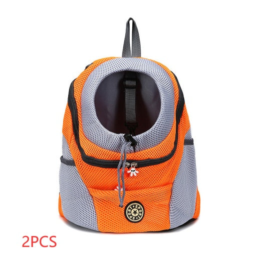 Convenient Portable Pet Backpack: Ultimate Dog Travel Bag. Safety, Comfort, Ventilation. Spacious, Durable, Stylish Carrier for Small to Medium Dogs.