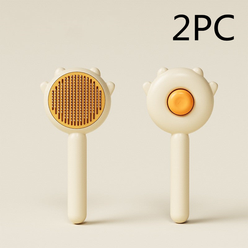 Versatile Pet Grooming Tool: Brush, Comb, Massager for Dogs and Cats. Promotes Health, Prevents Knots.